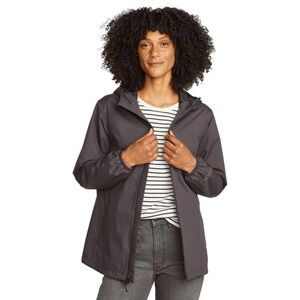 Eddie Bauer Women Rainy Pass Water-Repellent Hooded Jacket